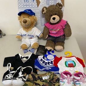 2 Build-a Bears, Shoes, clothes